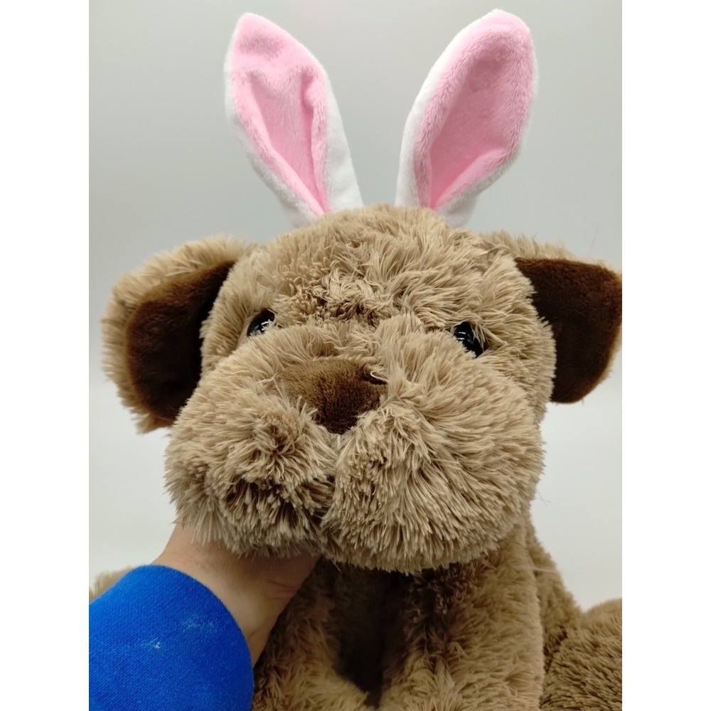 Russell Stover Bunny Dog Plush Cocoa Brown Puppy Stuffed Animal Easter Ears 13" - Picture 10 of 10